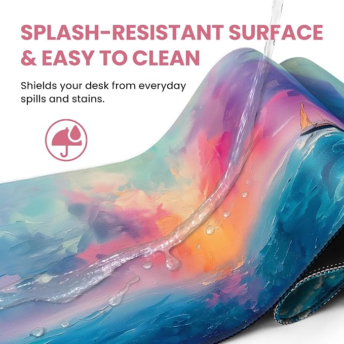 Large Mouse Pad for Desktop, Cute Desk Mat Pad Protector for Work & Gaming - Image 5
