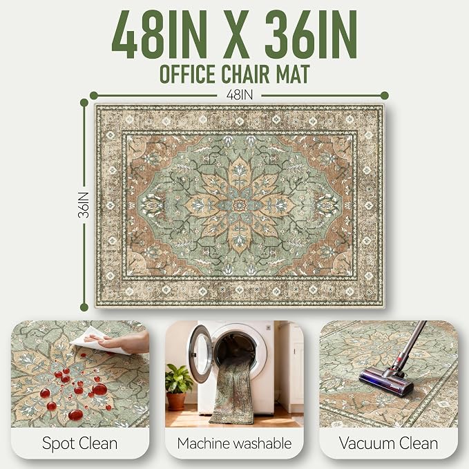 36"x48" Office Chair Mat for Hardwood, Under Desk Chair Mat for Home Office - Image 5