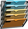 SUPEASY 5 Tier Wall File Organizer, Hanging Wall Mounted Mail Organizer by SUPEASY