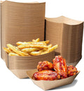 Medium Disposable Brown Kraft Paper Food Trays, 1-Lb Concession Tray, Serving by StockYourHome