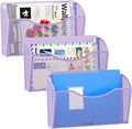 EasyPAG 3 Pack Wall File Organizer, Metal Mesh Hanging File Folder Holder by EasyPAG