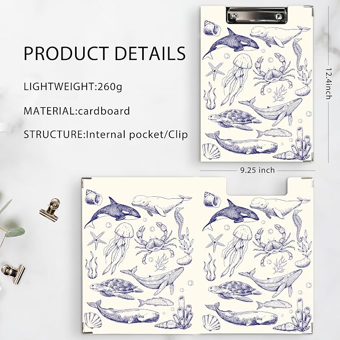 Ku-dayi Coastal Ocean Beach Clipboard Padfolio - Image 7