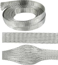 9/16" Wide Tinned Copper Braided Metal Wire Shielding Sleeve Ground Strap by BuyUneed