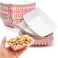 Heavy Duty, Grease Resistant 1 Lb Paper Food Trays 100 Pack. Recyclable by FoodRestaurantSupplies