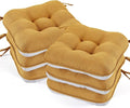 BETU Chair Cushions for Dining Chairs Set of 6, 3.5" Thick Kitchen Table Chair by BETU
