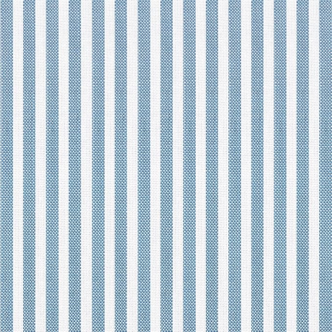 AAAAAcessories D-Shaped Chair Cushions, Machine-Washable Cover, Pinstripe Blue - Image 3