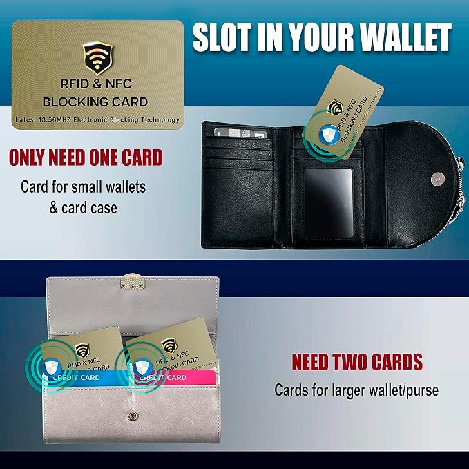 SaiTech IT RFID Blocking Card, 10 Pack Entire Wallet Purse Shield - Image 9