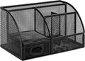 Amazon Basics Mesh Pen Holder and Desktop Desk Organizer, Office Caddy Storage by AmazonBasics