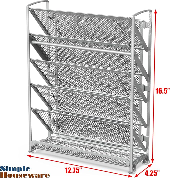 Simple Houseware 6-Tier Wall Mount Document Letter Tray Organizer - Image 6