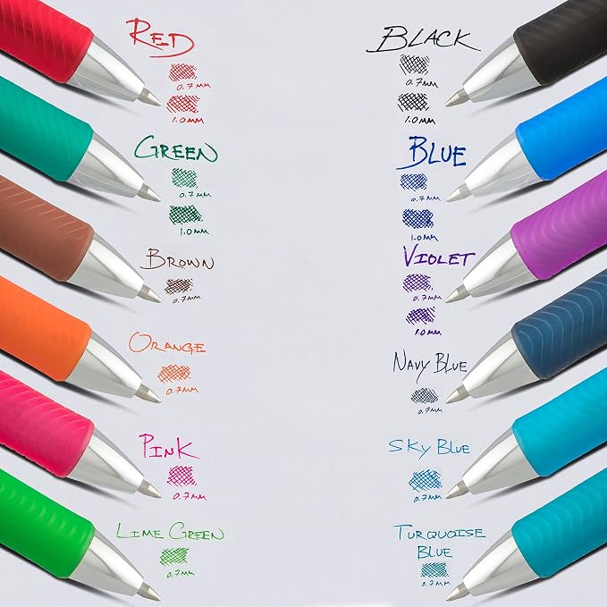 Pentel EnerGel RTX Retractable Liquid Gel Pen, Medium Line, Metal Tip - Image 6