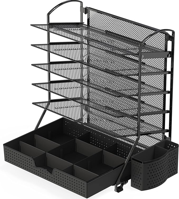 Simple Houseware 6-Tier Desk Document File Tray Organizer - Image 6