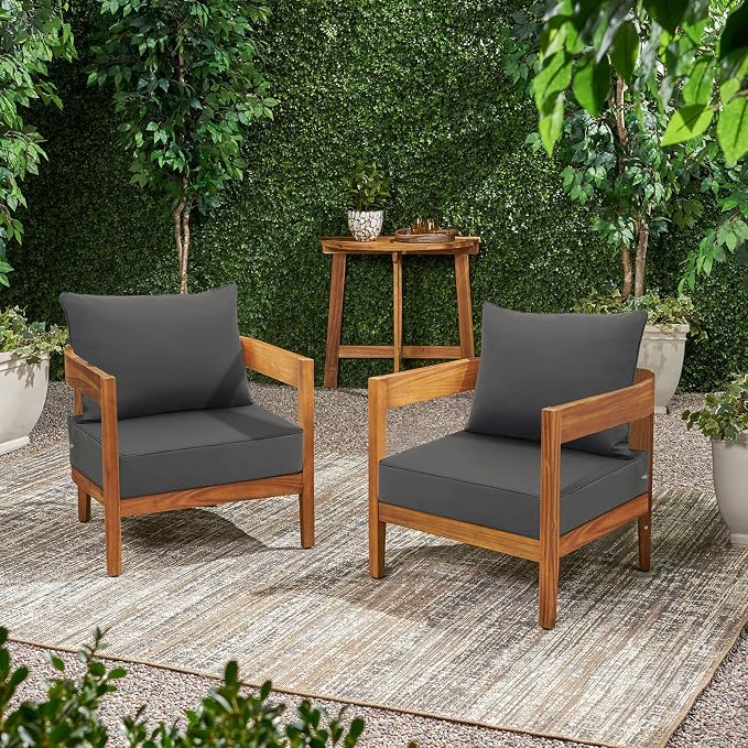 Favoyard Outdoor Seat Cushion Set 24 x 24 Inch Waterproof & Fade Resistant - Image 6