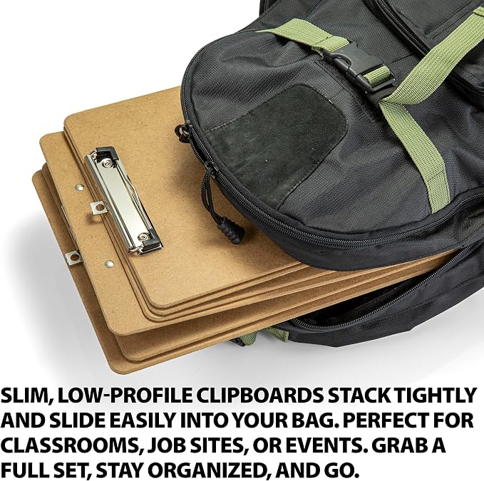 Officemate Recycled Wood Clipboard, Letter Size, Low Profile Clip, 9 x 12.5 - Image 5