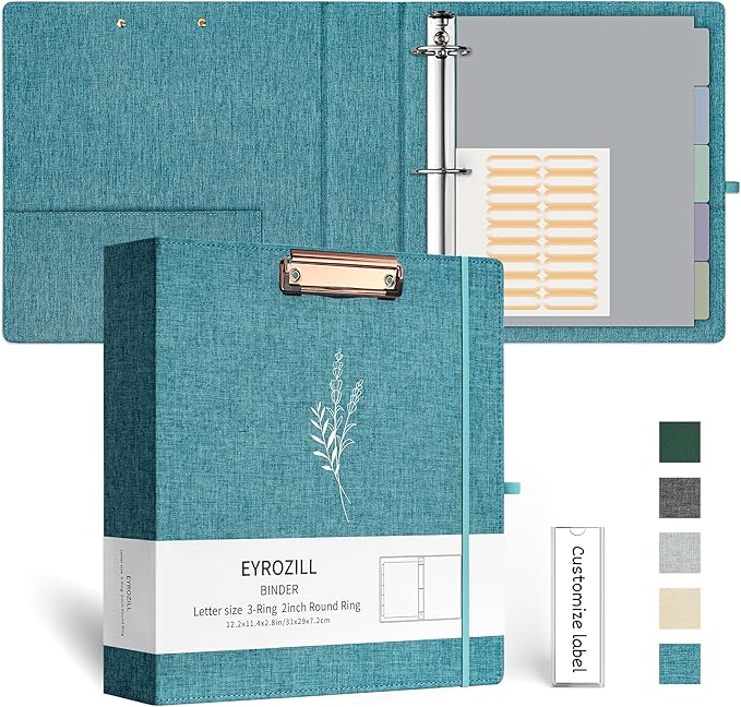 EYROZILL 3 Ring Binder 2 Inch, Binder by EYROZILL