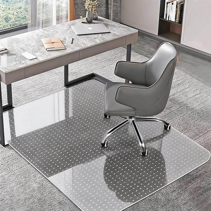 Office Chair Mat for Carpets, Thick and Sturdy Carpet Protector, Easy Glide and by BesWin