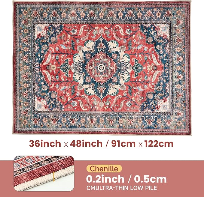Office Chair Mat for Hardwood Tile Floor, Machine Washable Office Area Carpet - Image 3