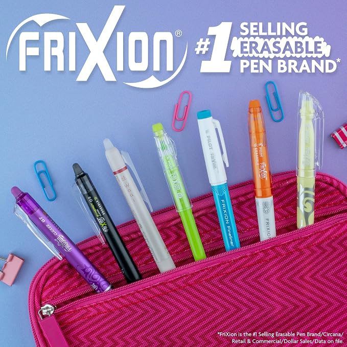 Pilot FriXion Clicker Erasable, Refillable & Retractable Gel Ink Pens Fine Point - Image 9