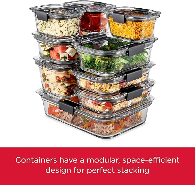Rubbermaid Brilliance Glass Storage 4.7-Cup Food Containers - Image 5
