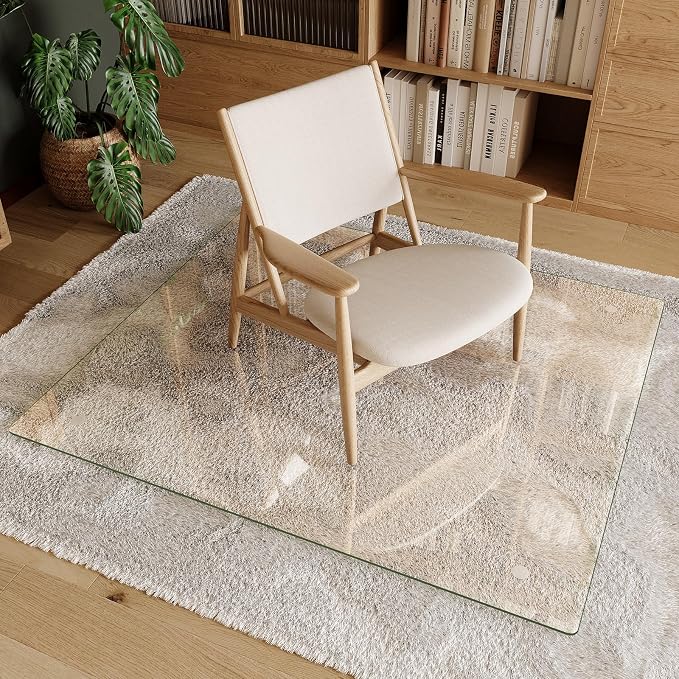 Koonmi Tempered Glass Chair Mat 42"x48" - Image 3