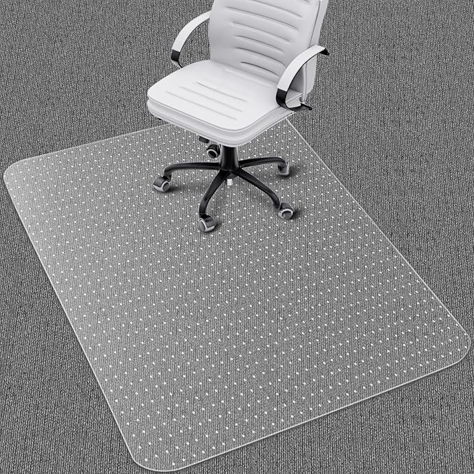 Office Chair Mat for Carpet: 48"x36" Clear Desk Chair Mat for Carpet Floor by PHOUZIN