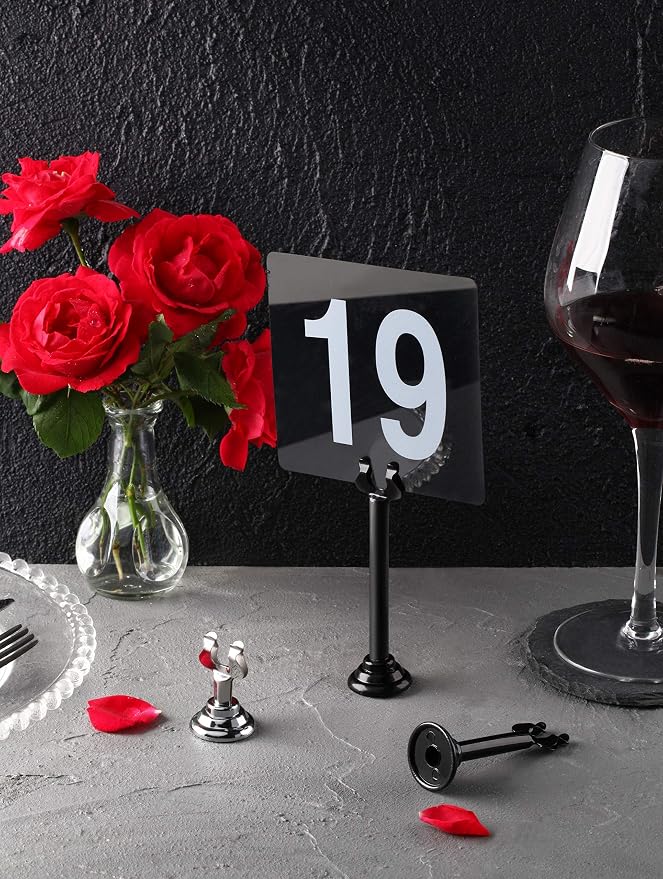 New Star Foodservice Triton Harp Clip Style Place Card / Table Number Holder - Image 5