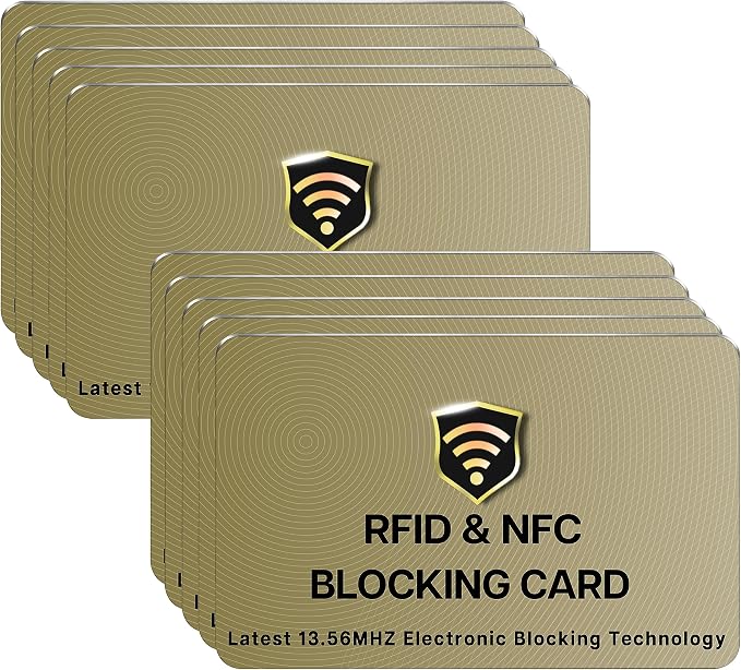 SaiTech IT RFID Blocking Card, 10 Pack Entire Wallet Purse Shield by SaiTechIT