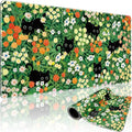 Cute Flower Cat Large Gaming Mouse Pad 31.5"x15.7", Flower XXL Desk Mat by Mcapirivo