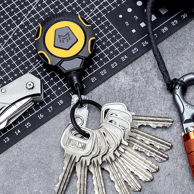 MNGARISTA Heavy Duty Retractable Badge Reel, 10 oz 31.5'' Keychain, 2 Pack | - Image 2
