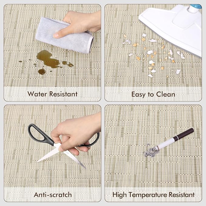 Blvornl Office Chair Mat for Hardwood Floor and Low Pile Carpet, PVC Rug for - Image 4