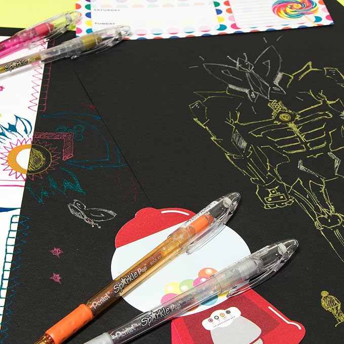 Pentel Sparkle Pop Metallic Gel Pen, 1.0mm Bold Line - Image 7
