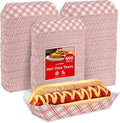 Stock Your Home Checkered Food Boats 500 Pack Retro Red & White Grease by StockYourHome