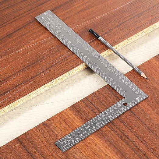 Mr. Pen- Metal Carpenter Square, 8 x 12 Inch | Imperial & Metric L Square - Image 6