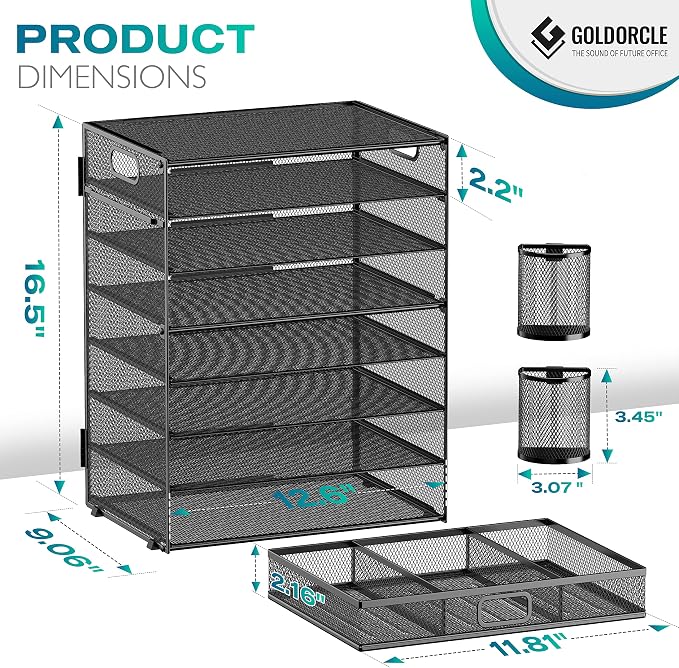 8 Tier Paper Letter Tray Organizer - Image 3