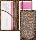 Yarnic Leopard Car Registration and Insurance Holder, Car Document Holder by Yarnic