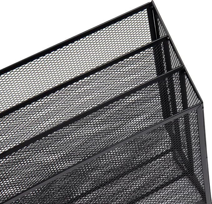 Mind Reader Vertical File Storage, Desktop Organizer, Metal Mesh, 12.5"L x - Image 5