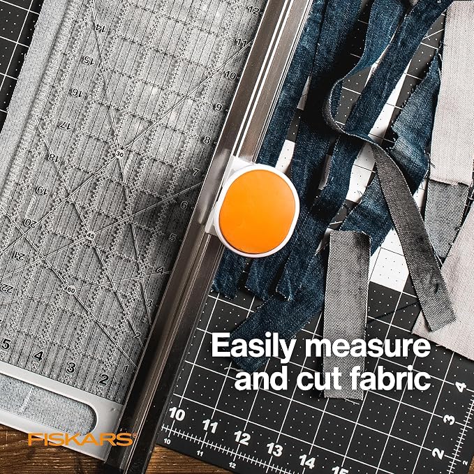 Fiskars Rotary Cutter and Ruler, Quilting Ruler, Rotary Cutter - Image 2