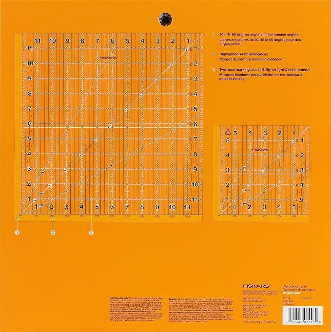 Fiskars® Square Sewing Ruler Set - Image 2