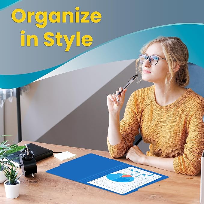 Better Office Products Heavyweight Poly File Folders, 1/3 Cut Tabs, 12 Pack - Image 3